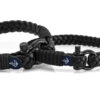 Brățări nautice din piele neagră pentru cupluri - CND #975 - imagine 2